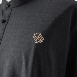 Horsemen Thobe – Charcoal Black
