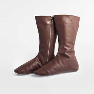 Leather socks - Brown