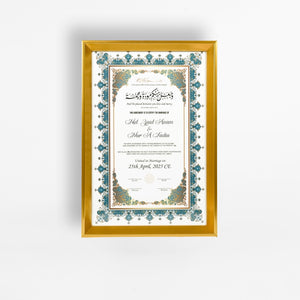 Nikah Nama 11 Frame