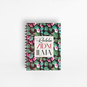 Rabbi Zidni Ilma Floral Notebook