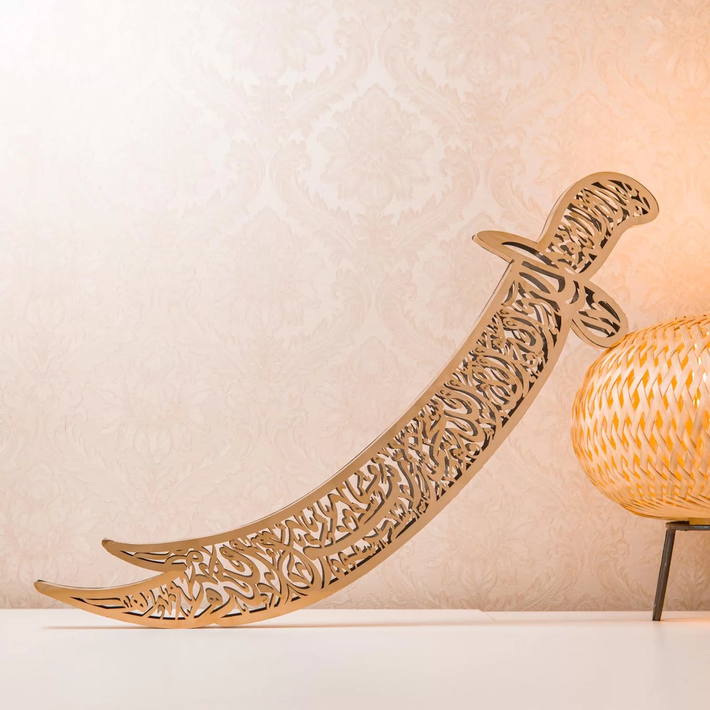 Sword Calligraphy Metal Showpiece image 0