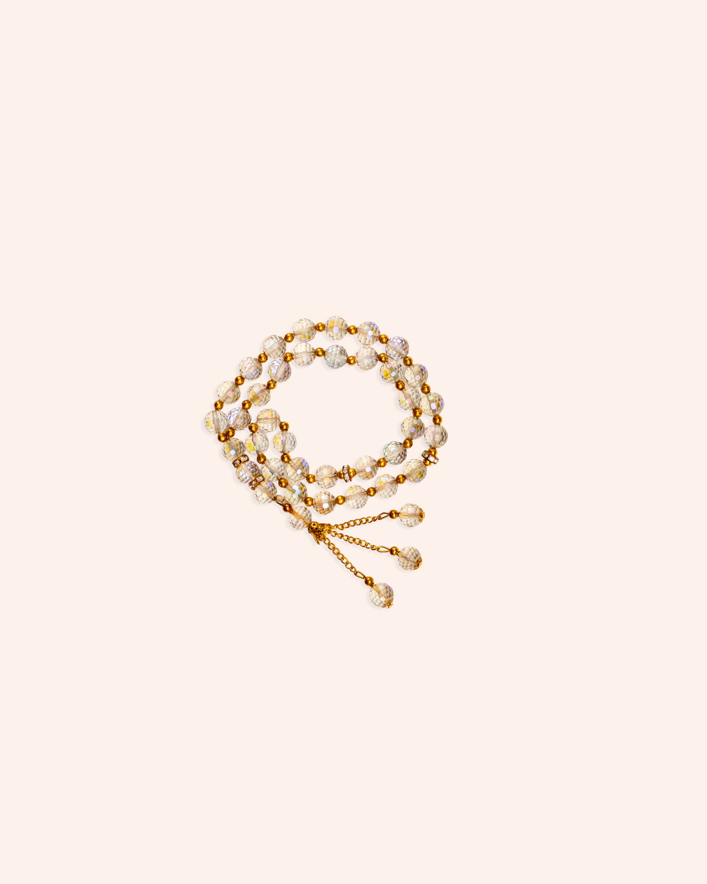 shimmer crystal Tasbih