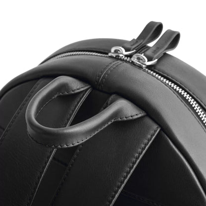 Zephyr - Black Leather Backpack Bag image 2