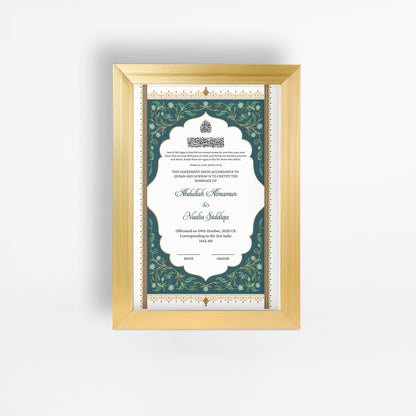 Nikah Nama 14 Frame