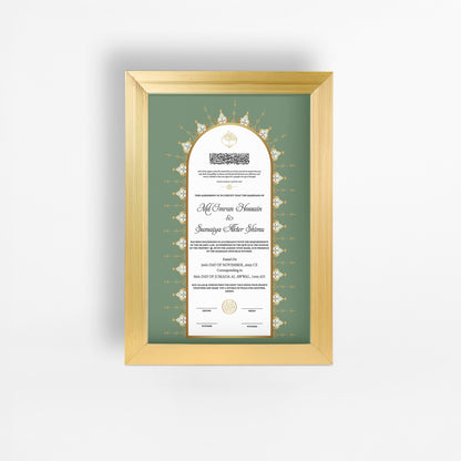 Nikah Nama 16 Frame
