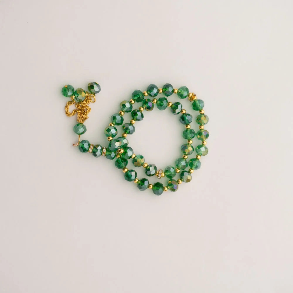 Crystal Tasbeeh - Green image 0