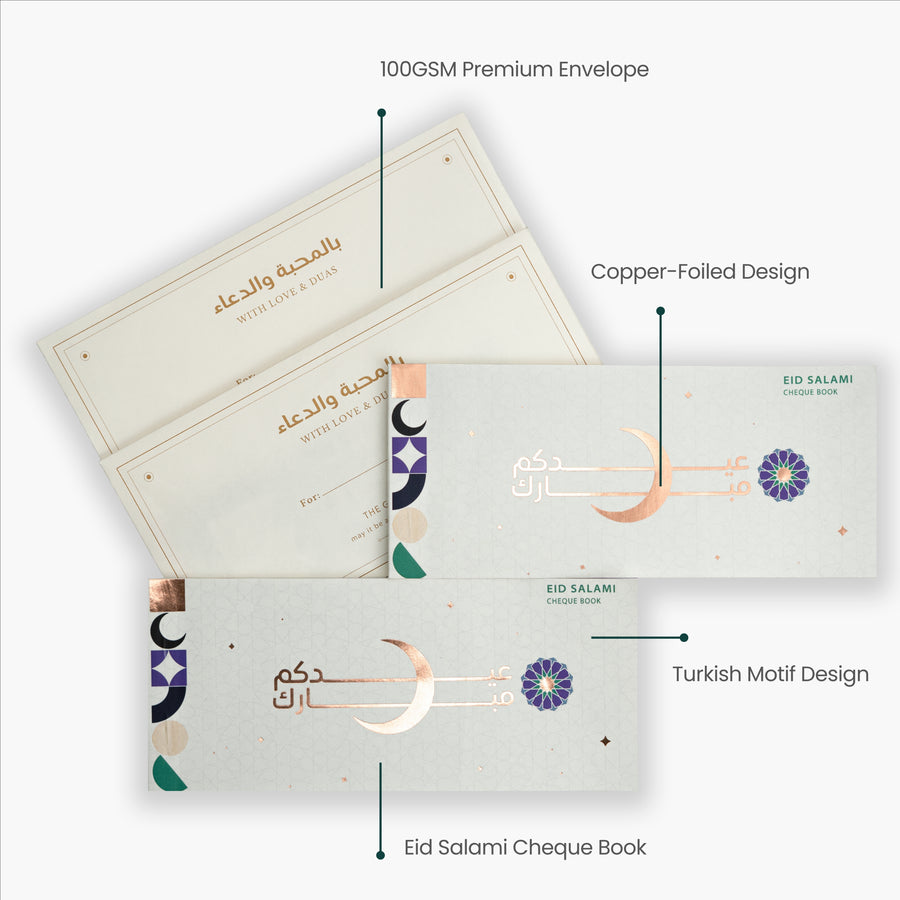 Cheque book close-up detail