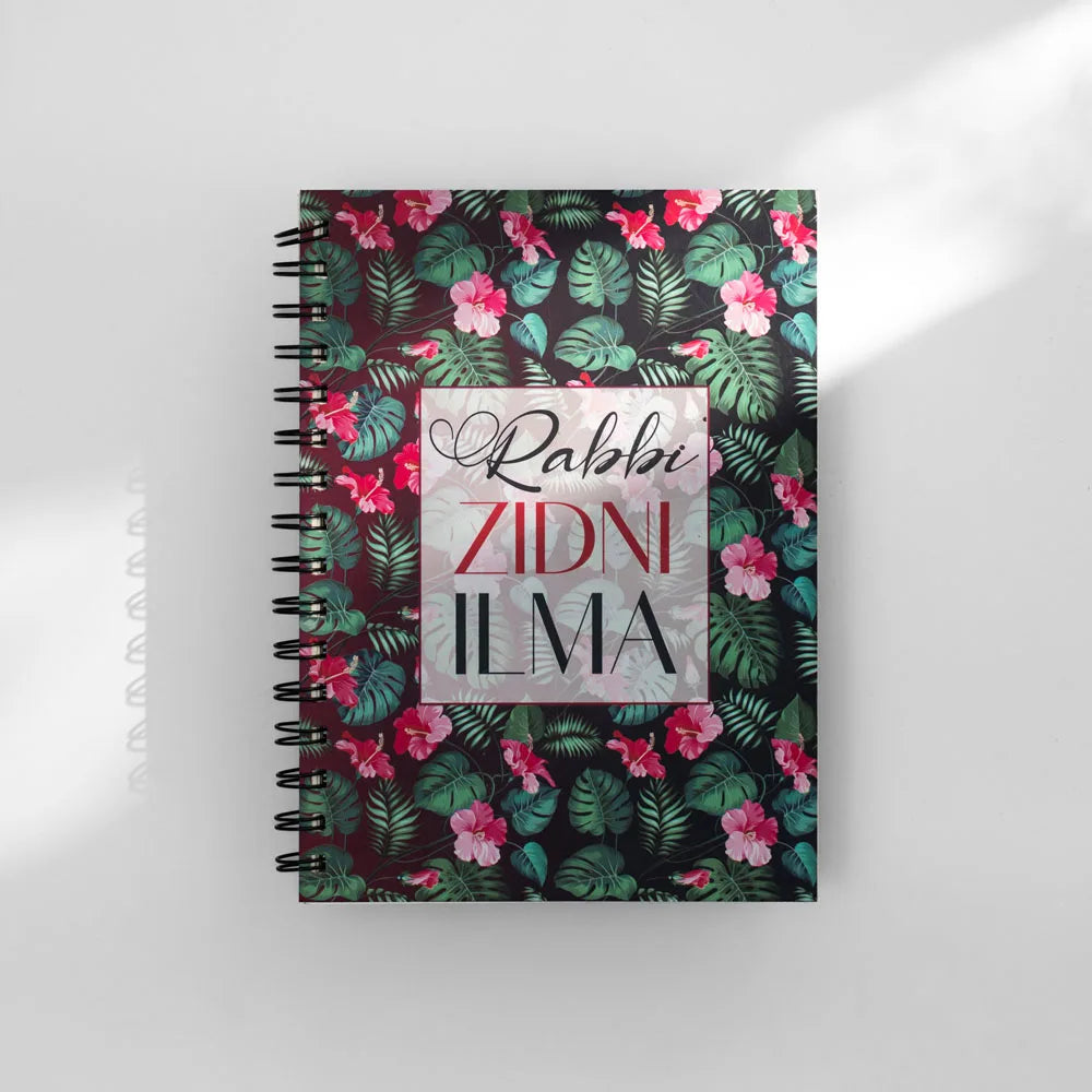Rabbi Zidni Ilma Floral Notebook image 0