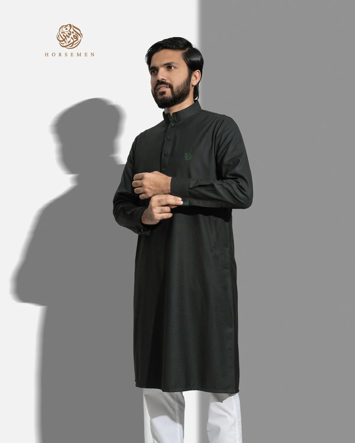 Platinum Panjabi | Moss Green image 2