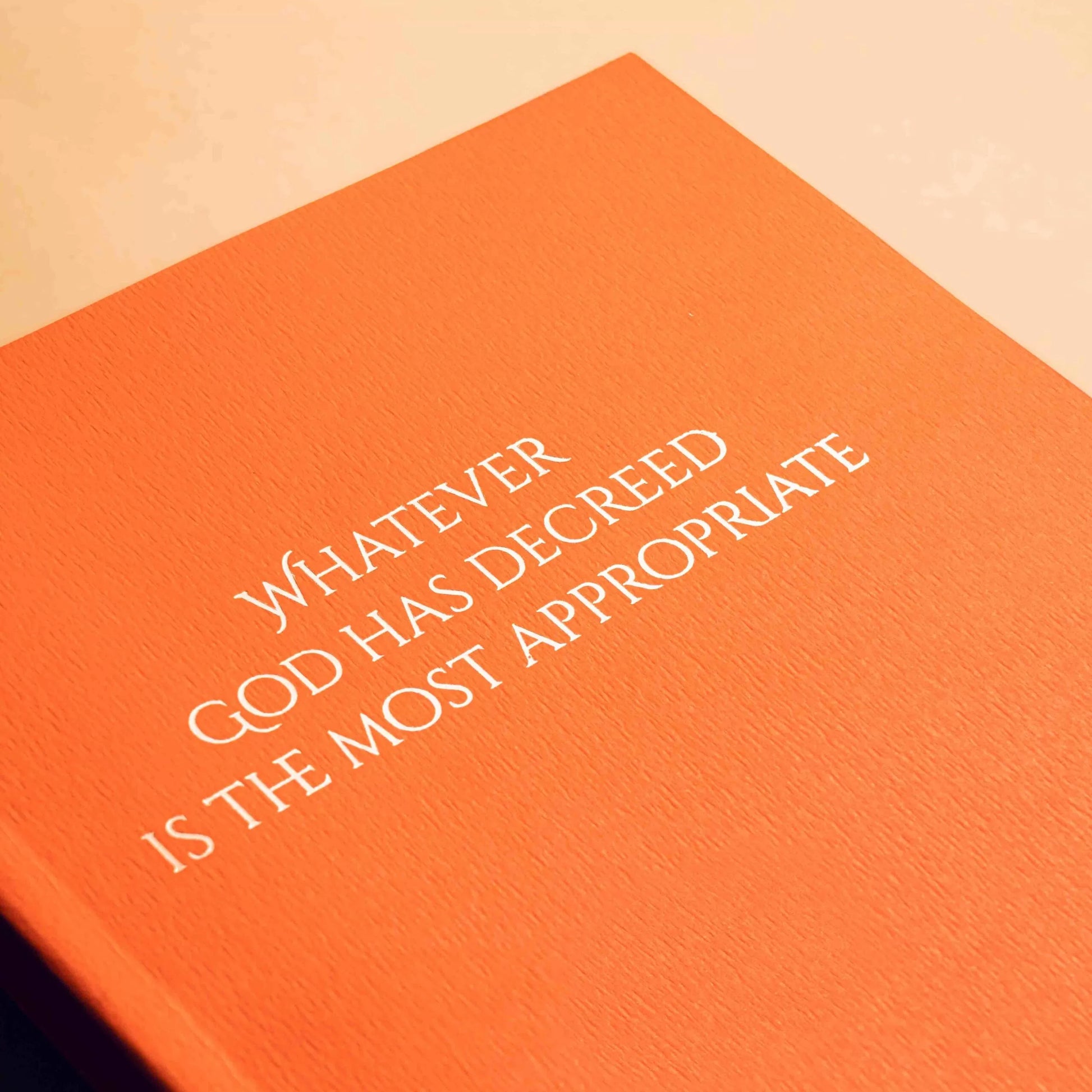 Whatever God Has Decreed is the Most Appropriate Notebook image 1