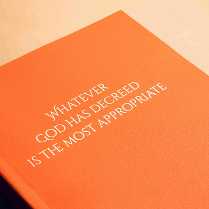 Whatever God Has Decreed is the Most Appropriate Notebook image 1