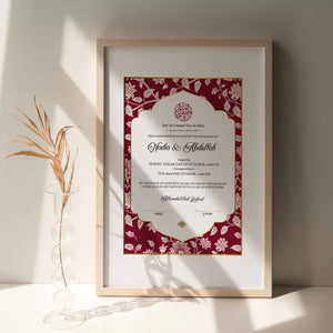 Nikah Nama 09 Frame