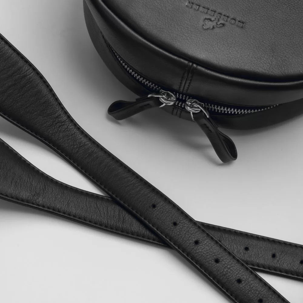 Zephyr - Black Leather Backpack Bag image 5