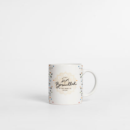 Bismillah White Motif Design Mug