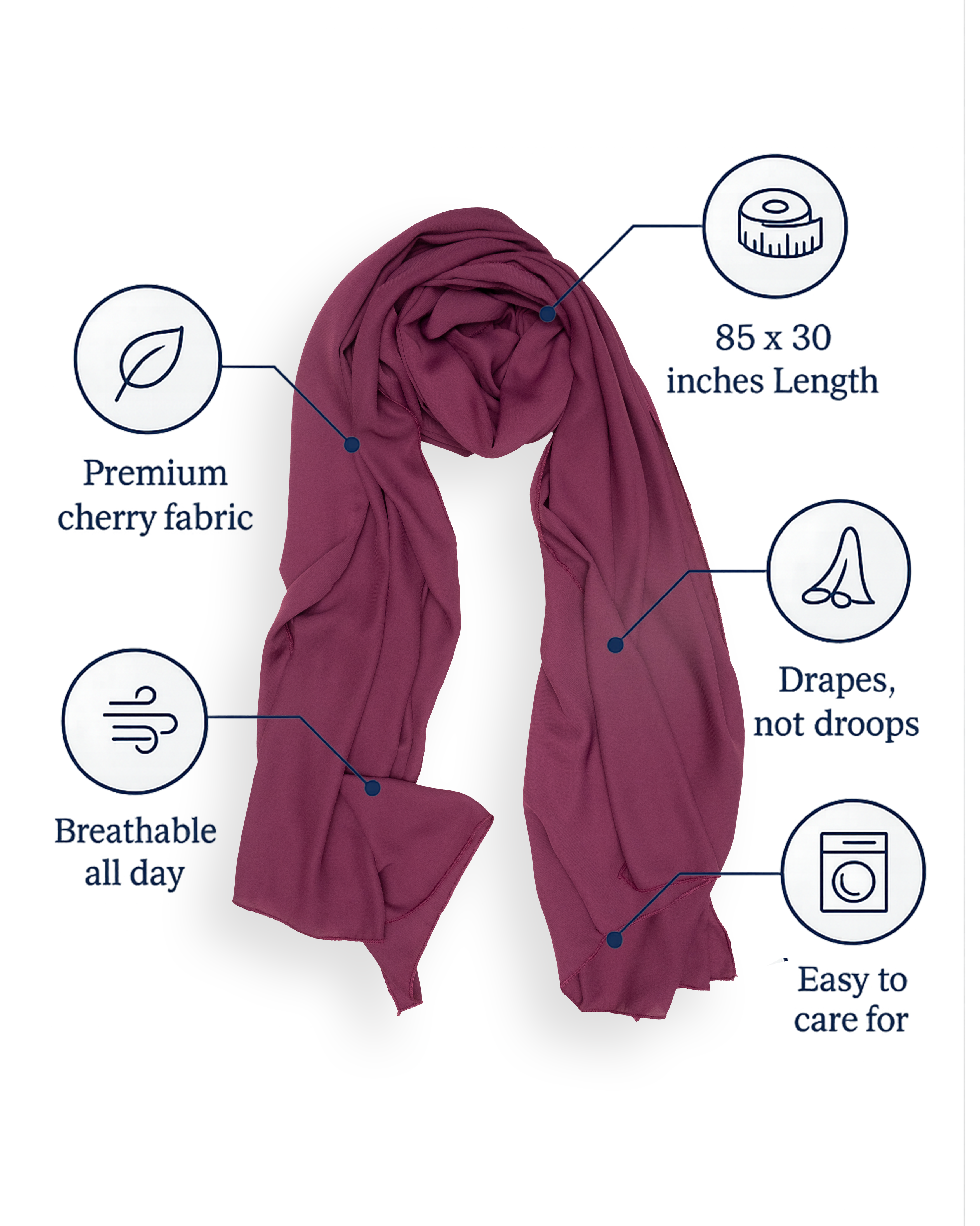 Cherry Hijab Grape Purple (CGP)