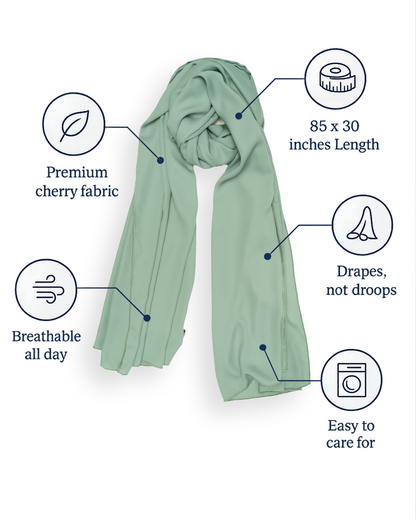 Cherry Hijab Mint Green (CMG)