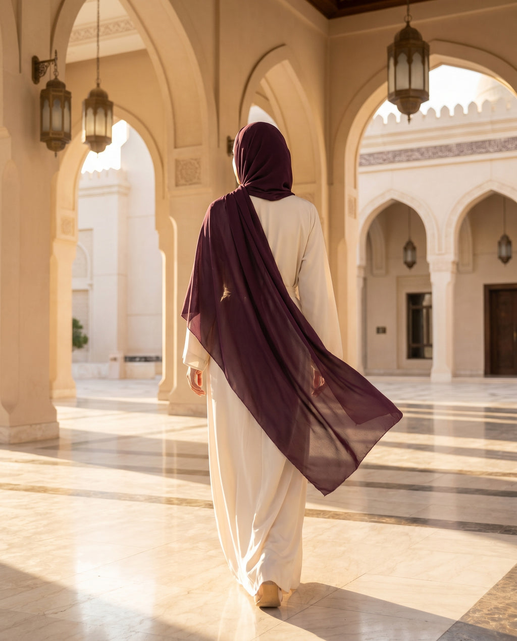 Cherry Hijab Wine Dark Purple (CWDP)