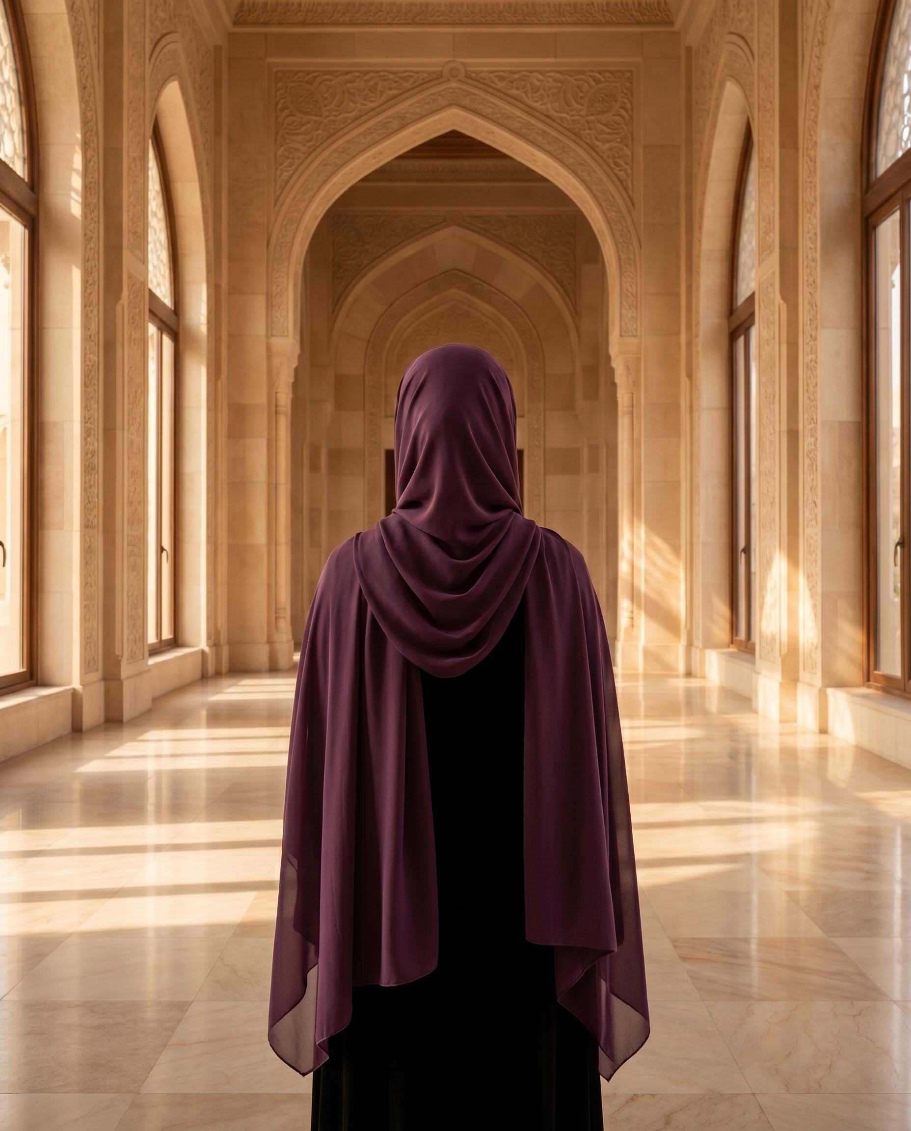 Cherry Hijab Wine Dark Purple (CWDP)