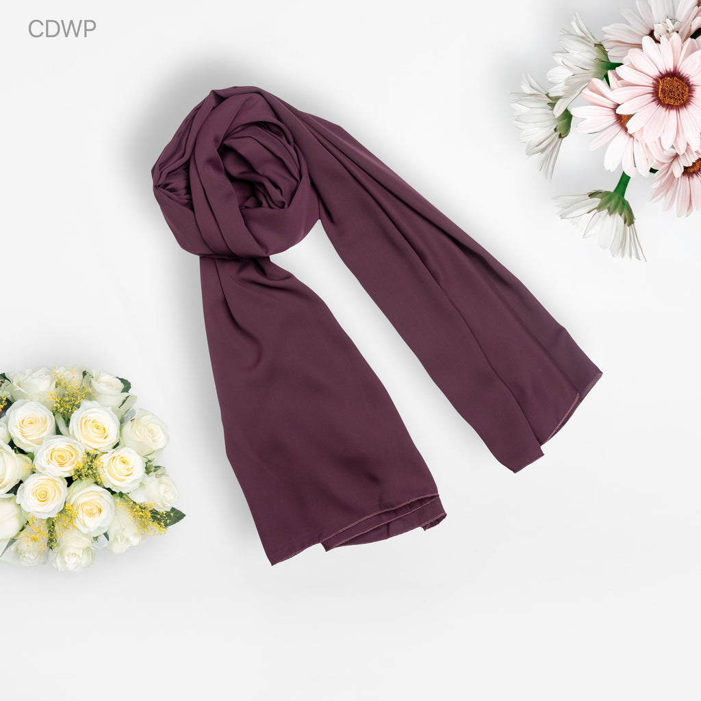 Cherry Hijab Wine Dark Purple (CWDP)