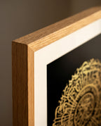 Surah Al Fatihah Gold Foiled Wooden Frame Black