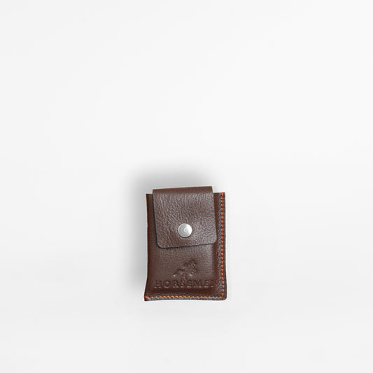 Leather Cover for Attar Bottle - Brown