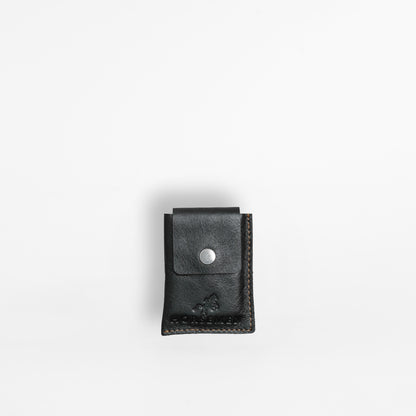 Leather Cover for Attar Bottle - Black