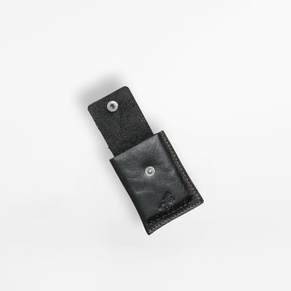 Leather Cover for Attar Bottle - Black