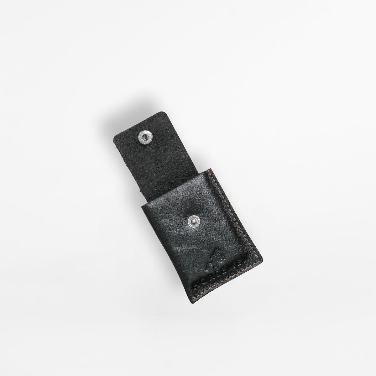 Leather Cover for Attar Bottle - Black