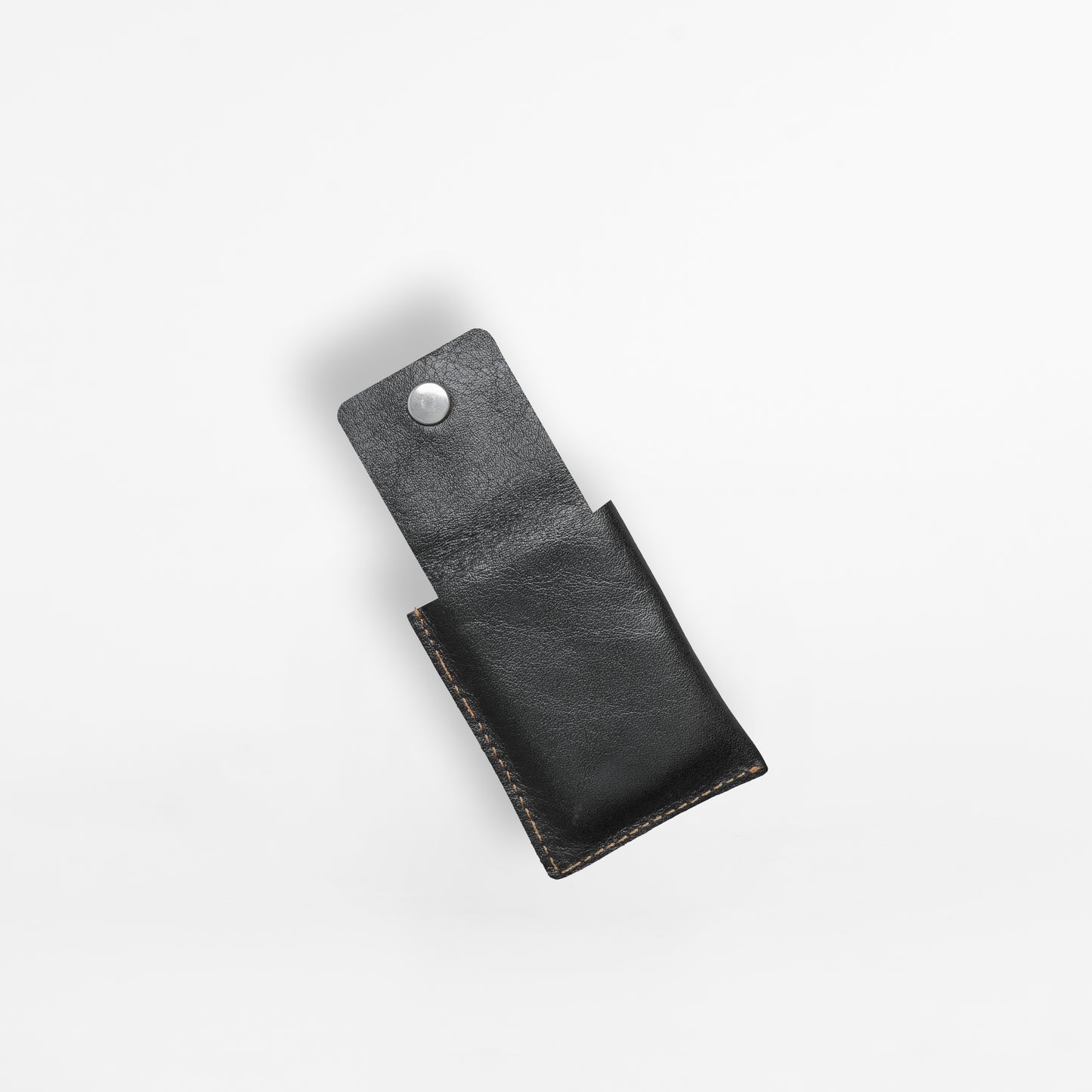 Leather Cover for Attar Bottle - Black