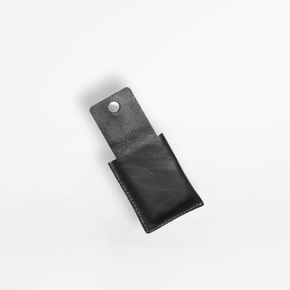 Leather Cover for Attar Bottle - Black
