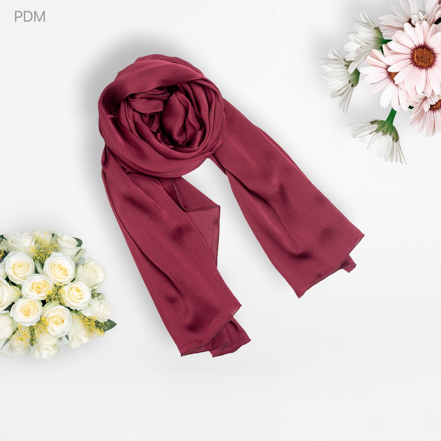 Pashmina Hijab Dark Maroon