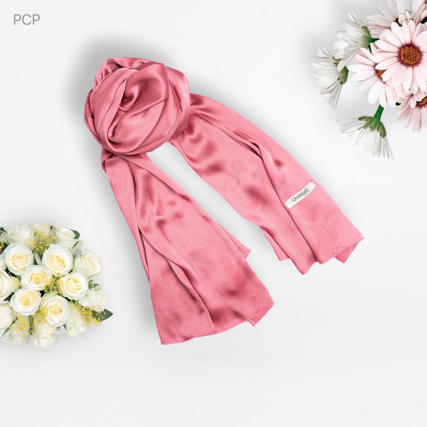 Pashmina Hijab Canon pink
