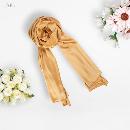 Pashmina Hijab Metallic Golden