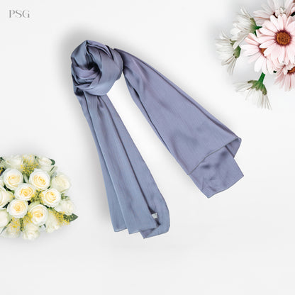 Pashmina Hijab Slate Gray