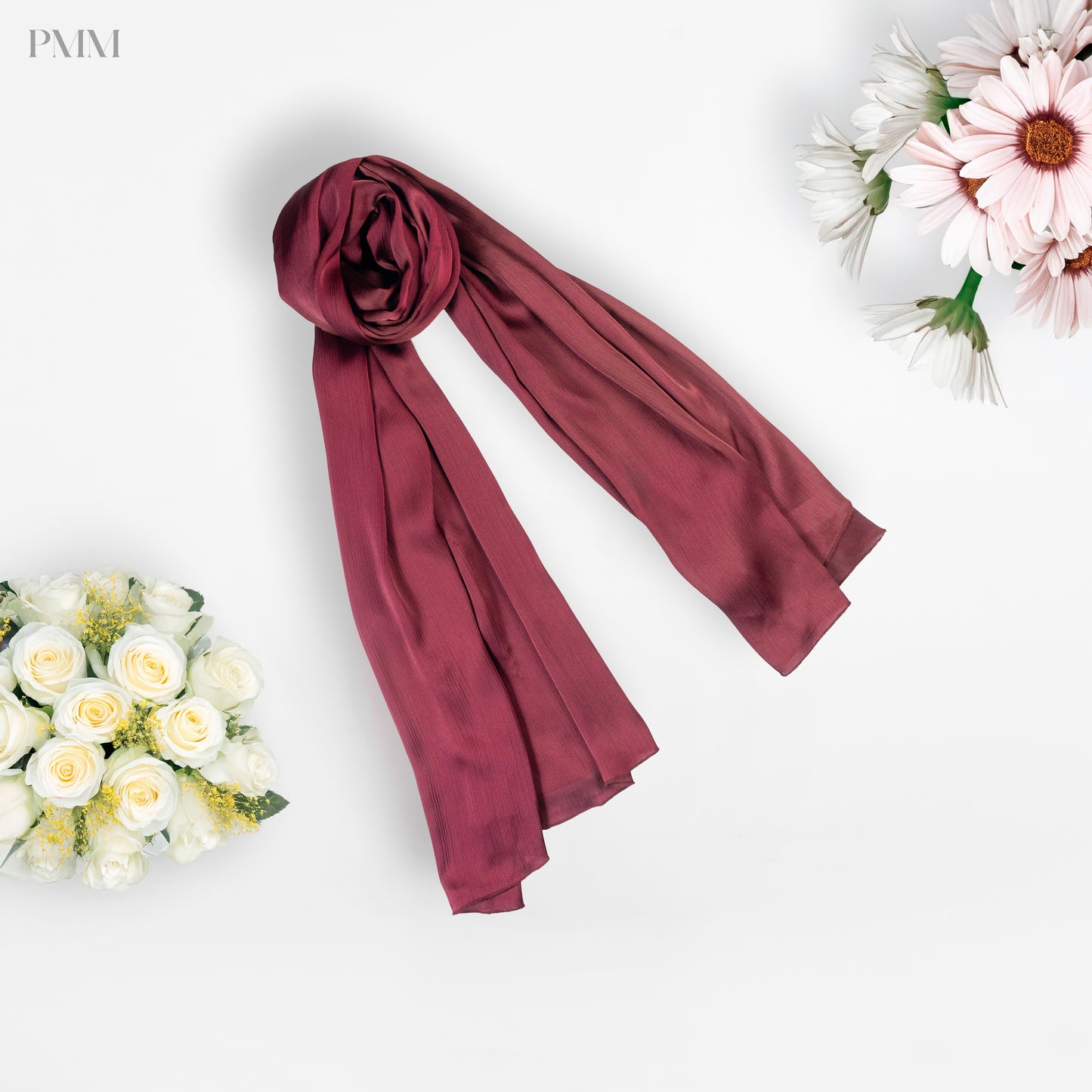 Pashmina Hijab Midnight Maroon
