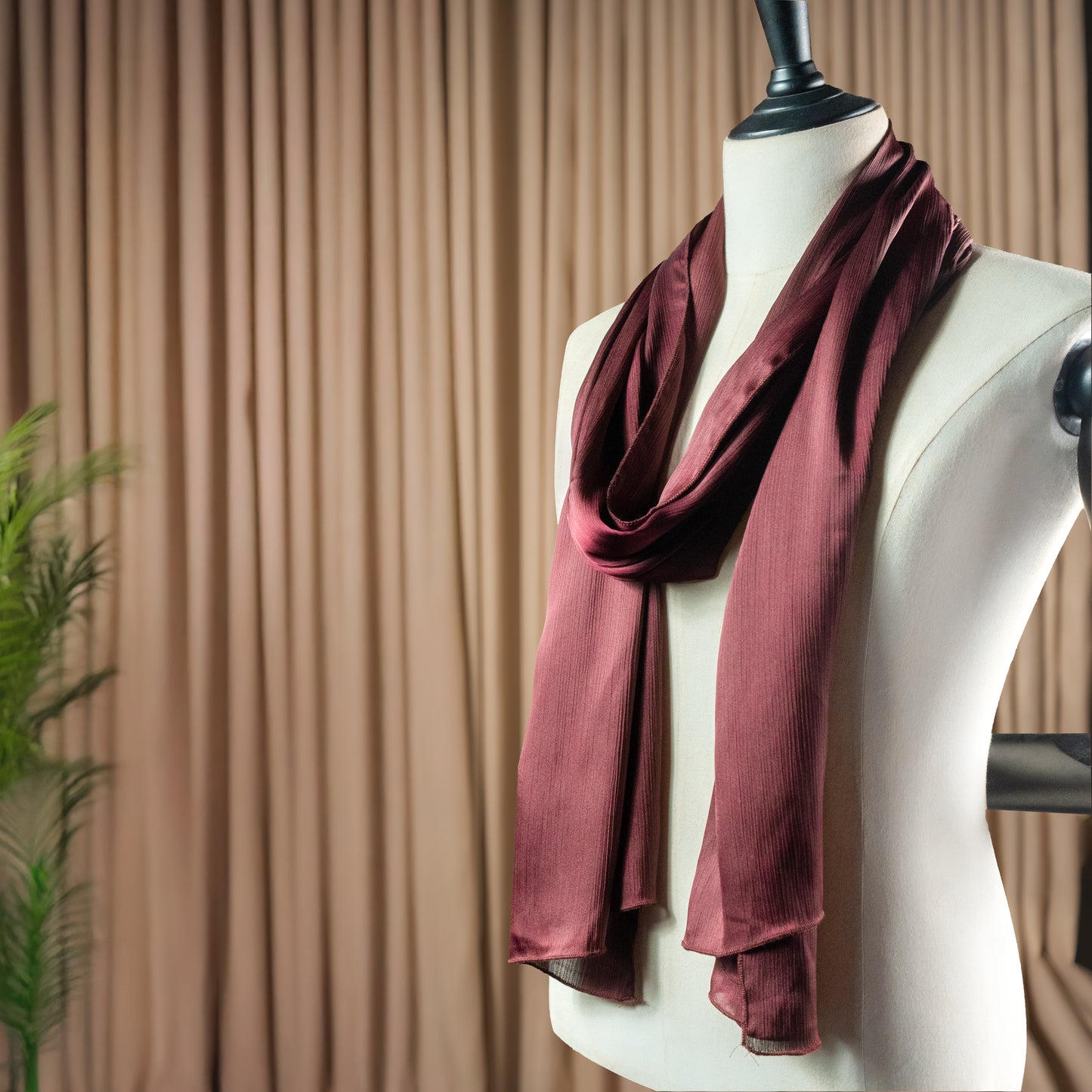 Pashmina Hijab Midnight Maroon (PMM)