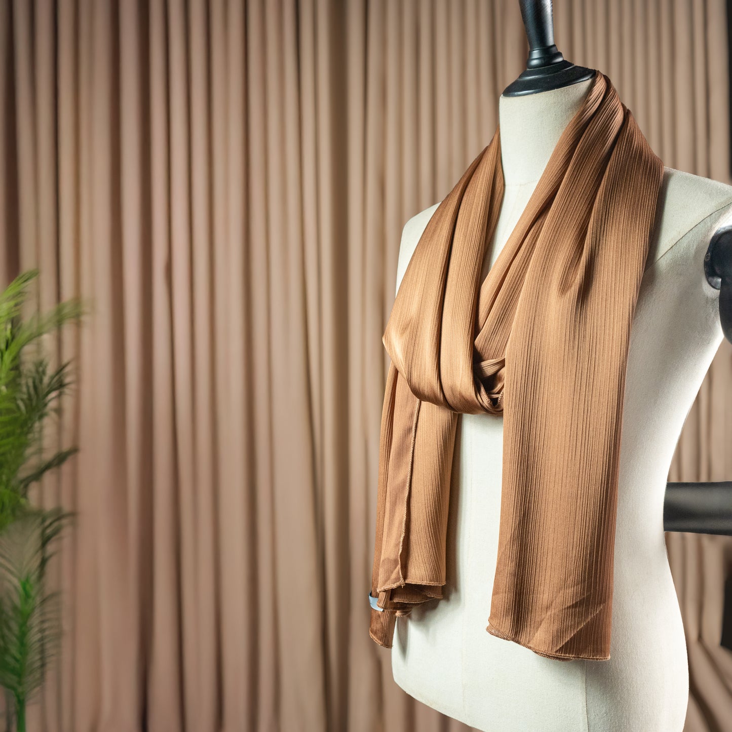 Pashmina Hijab Carob Brown  (PCB)