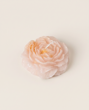 Decorated Peony Candle
