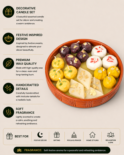Dessert Theme Thali Candle