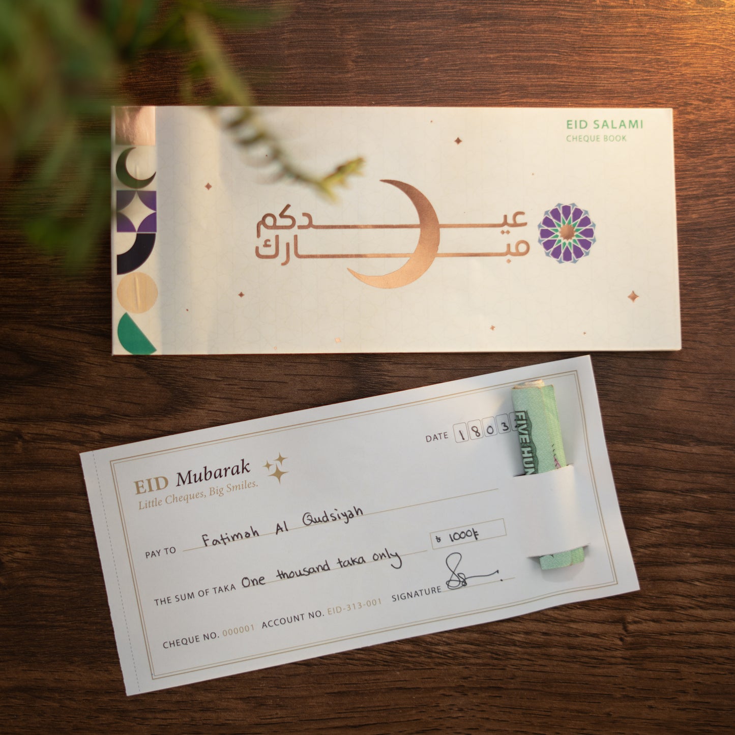 Eid Salami Cheque Book