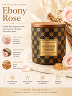 Scented Candle - Ebony Rose