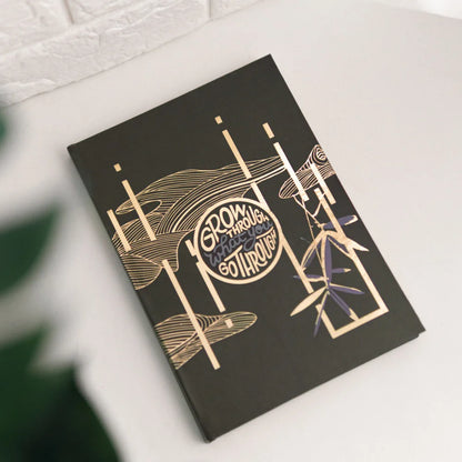 Grow Through What you go through Gold Foiled Notebook