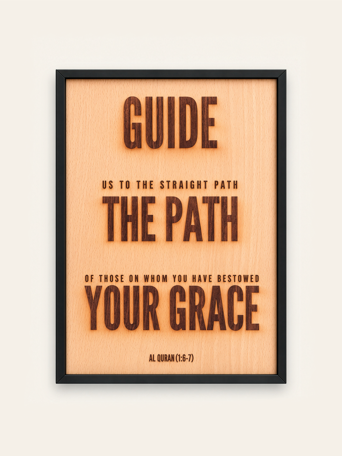 GUIDANCE WOODEN ENGRAVED FRAME