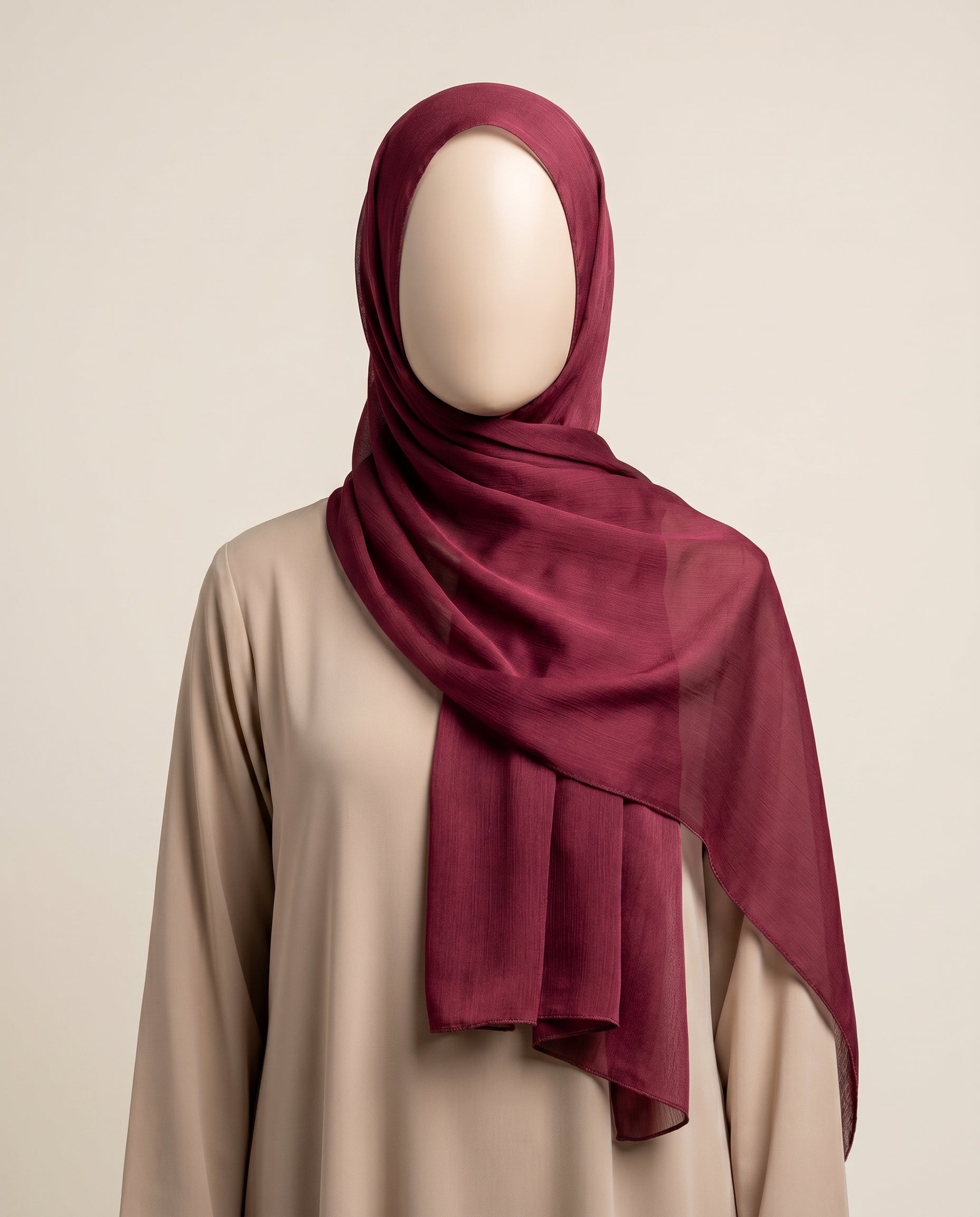 Pashmina Hijab Dark Maroon (PDM)
