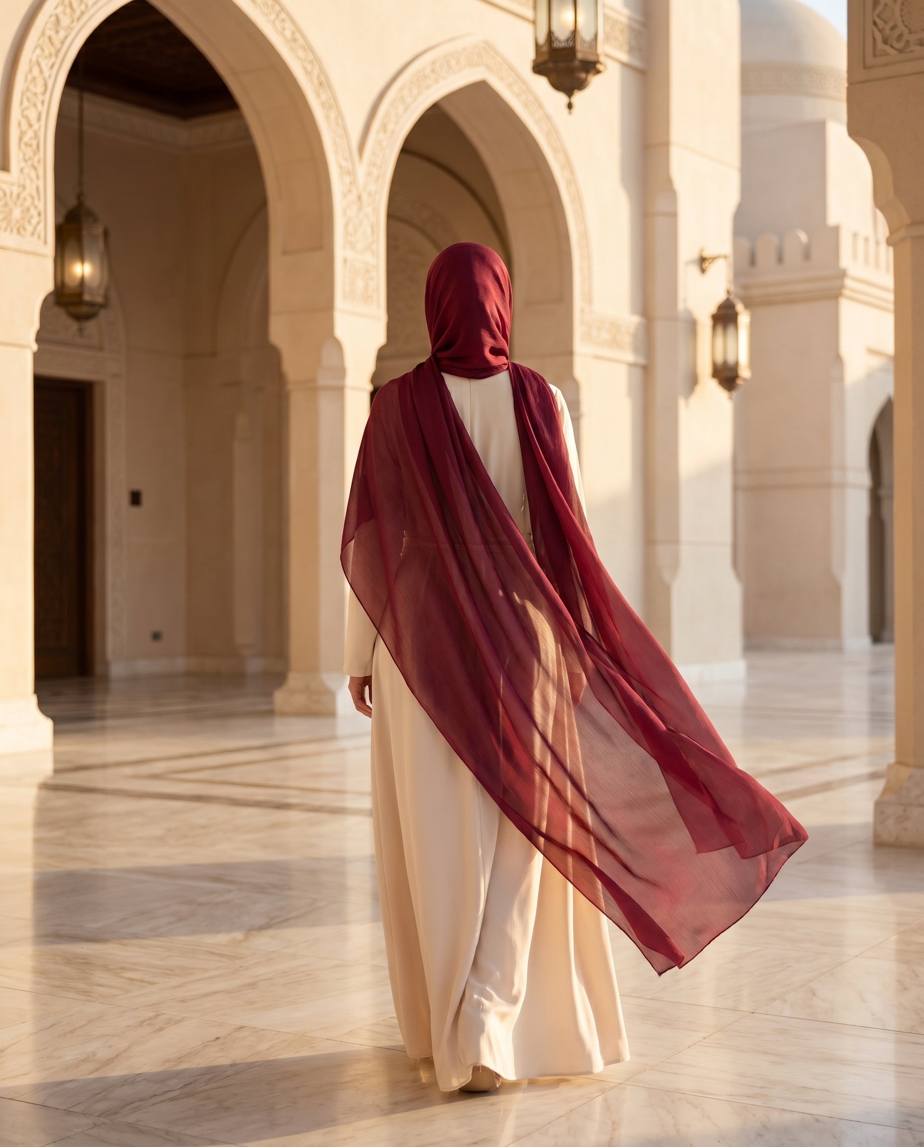Pashmina Hijab Dark Maroon (PDM)