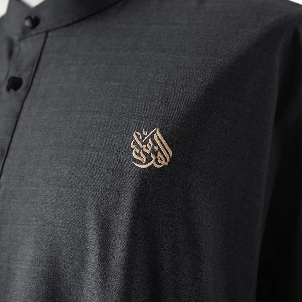 Horsemen Thobe – Charcoal Black