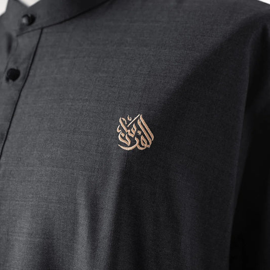 Horsemen Thobe – Charcoal Black