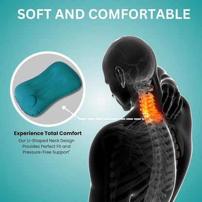 Inflatable Pillow hand press feature