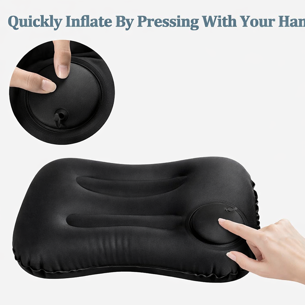 Inflatable Pillow hand press feature