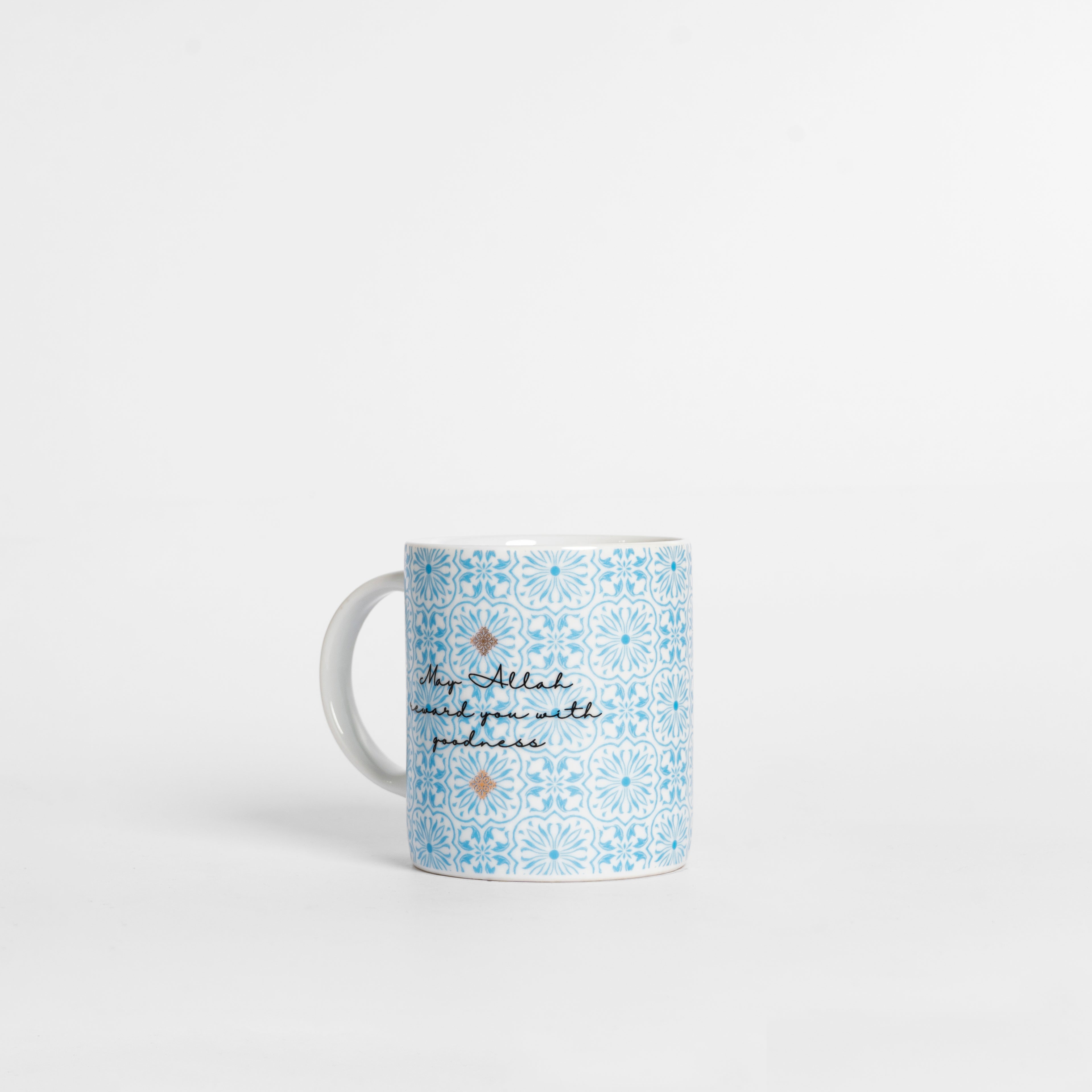 Jazakallah khairan Blue Calligraphy  Mug